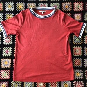 Red Next Casual Nylon Top
